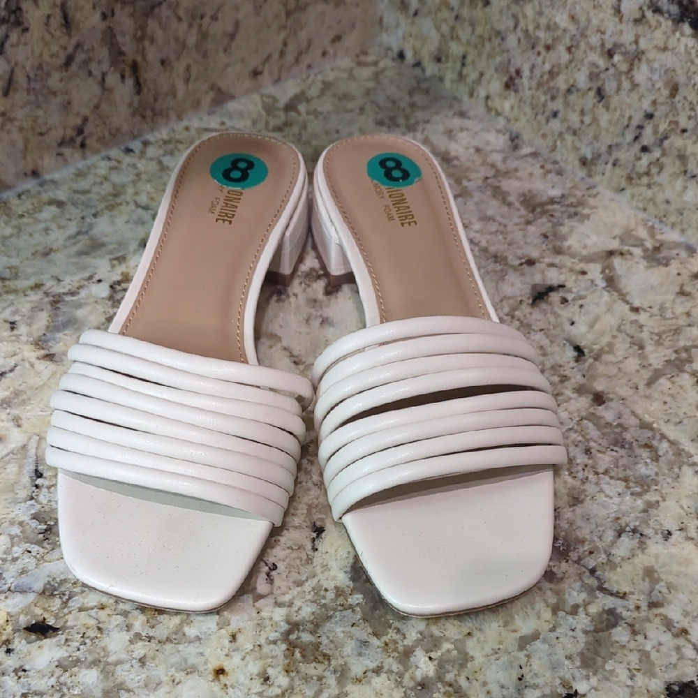 White Women's Mules by 8th Avenue